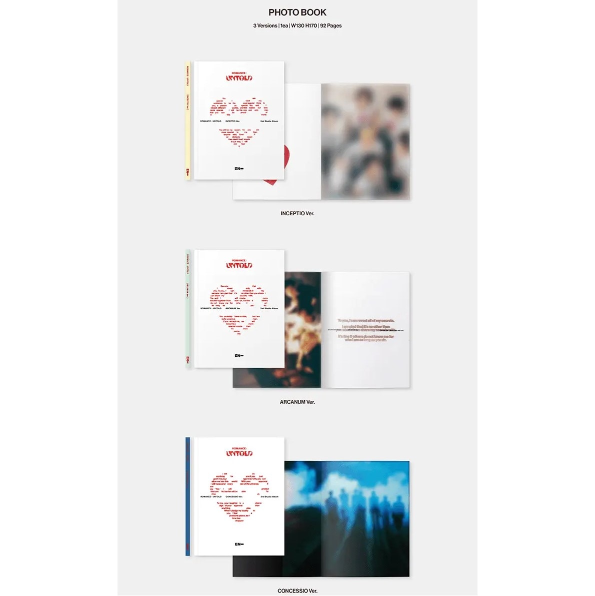 ENHYPEN - [ROMANCE : UNTOLD] Album CONCESSIO Version - eMAG.ro