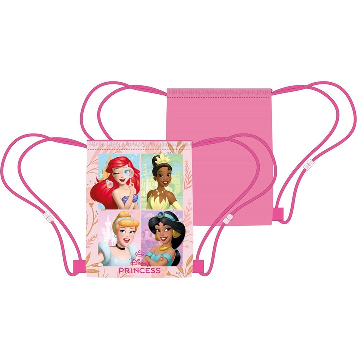Geanta sport Disney Princesses Castle Cuties, geanta de sala 40 cm