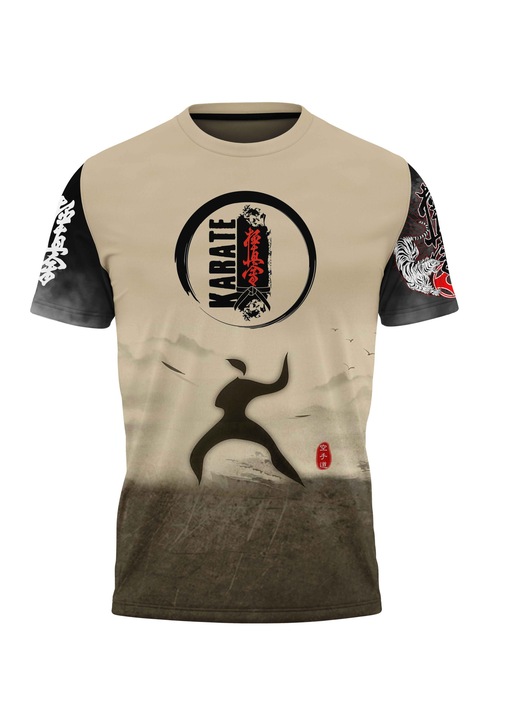 Férfi karate póló 33.40, rövid ujjú, többszínű
