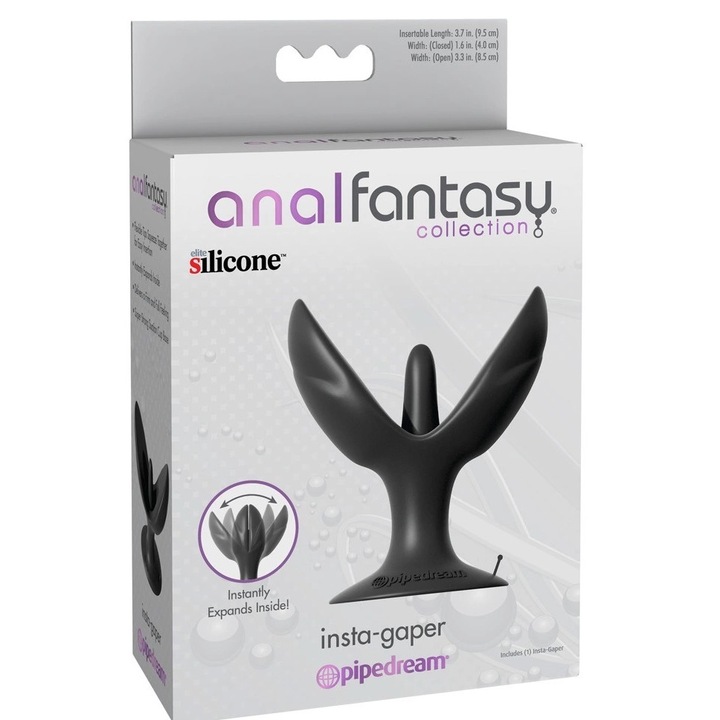 Extensor anal Anal Fantasy 9.5cm silicon negru