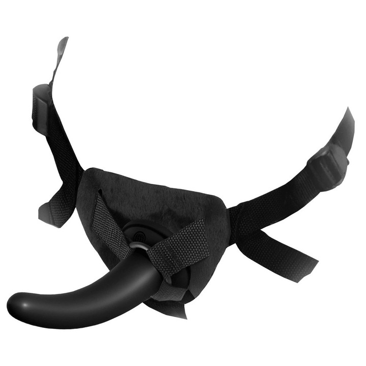 Strap-on öv levehető dildóval 12 cm, analfantasy collection, PVC, poliamid