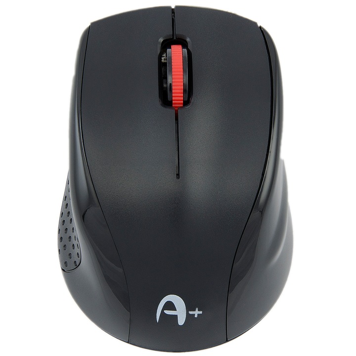 Mouse wireless A+ F1, Negru