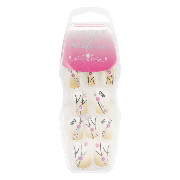 12 darab műköröm szett, Ming Shan