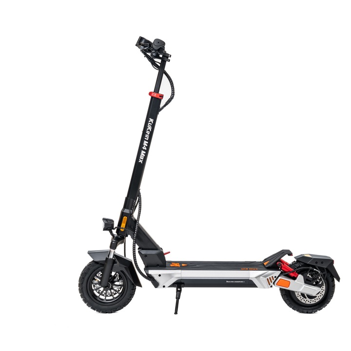 Електрическа тротинетка KuKirin M4 Max, 800W мотор, 48V 18Ah батерия, пробег 64 км, скорост 45 км/ч, 10-инчови колела, сгъваема, със седалка