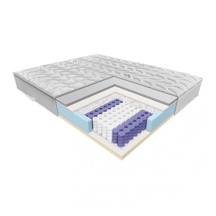 Janpol Enyo matrac, 180x200x24 cm, Tencel huzattal, táskarugós és habszivacs, megfordítható, kemény