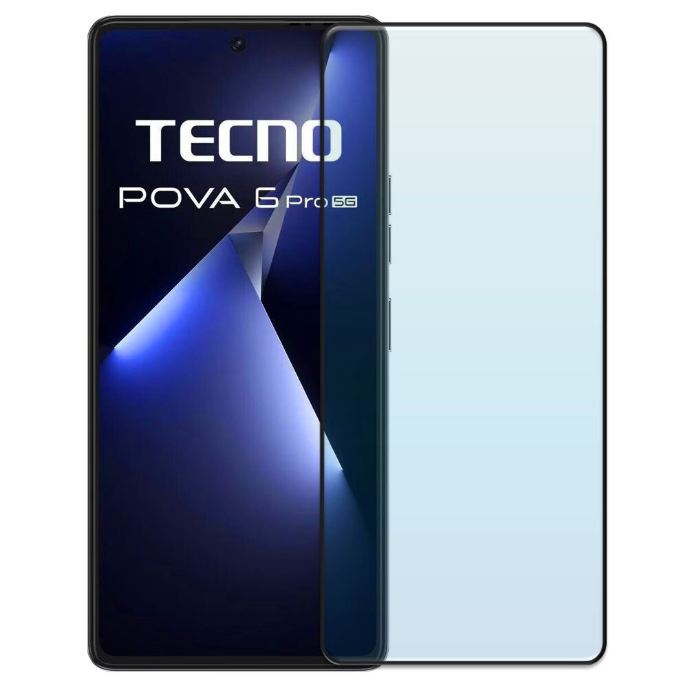 Folie din sticla securizata pentru Tecno Pova 6 Pro 5G, HAMSTERBOX Glass Shield, Protectie completa ecran, Full face, Aplicare rapida, Case Friendly, Transparenta