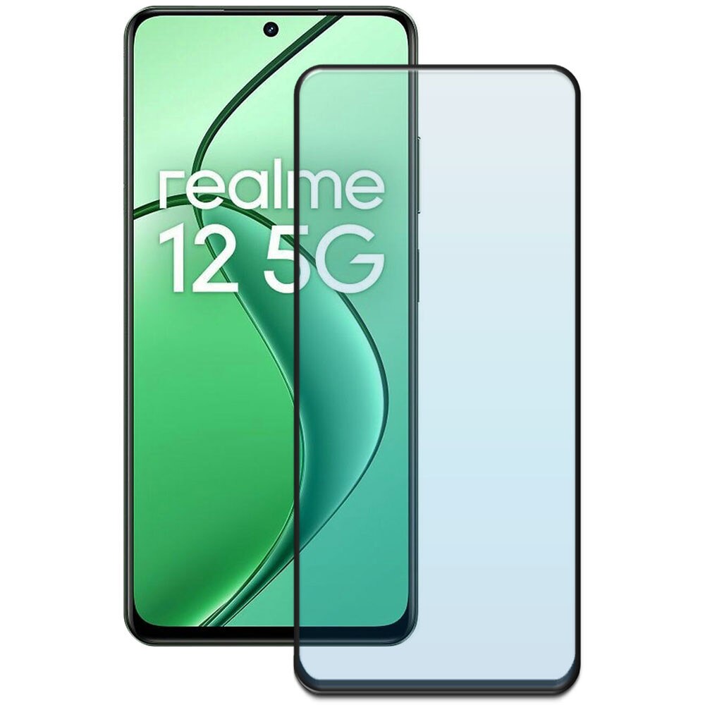 Folie din sticla securizata pentru Realme 12 5G, HAMSTERBOX Glass Shield, Protectie completa ecran, Full face, Aplicare rapida, Case Friendly, Transparenta