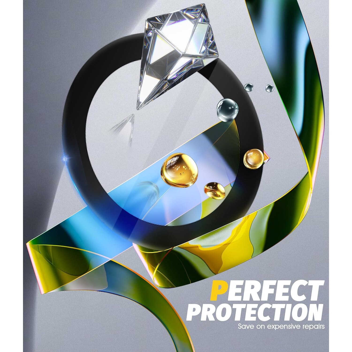Folie de protectie camera NEWZEROL pentru Samsung Galaxy S25 Ultra – sticla securizata 9H, ultra-subtire, compatibila orice husa, instalare usoara, negru, set de 2