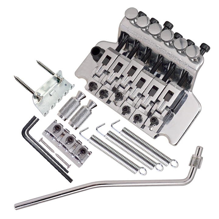 Sistem de pod tremolo cu 6 corzi, Argintiu