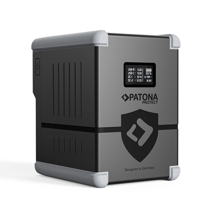 Baterie PATONA Protect V-Mount LCD Akku V200-PD100 198Wh cu USB-C, USB-A, D-Tap - 13875