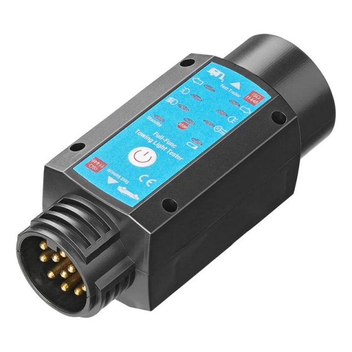 Tester de lumini Proplus 13 pini, USB-C reincarcabil, 12V, include cablu