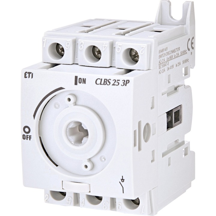 Dispozitiv de deconectare Eti CLBS 25, 3 poli, 690V, montaj frontal, pentru tablouri de distributie