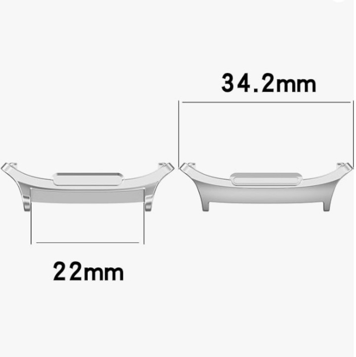 Set 2 Adaptoare Vogo® pentru curele ceas, compatibil cu Samsung Galaxy Watch Ultra, 22mm, Argintiu