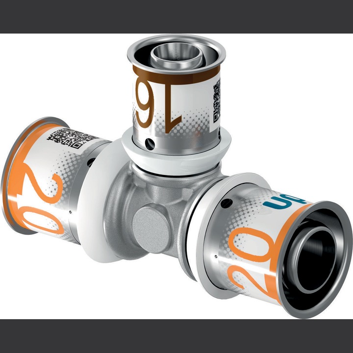 Редукционен тройник 20-16-20 Uponor S-Press Plus