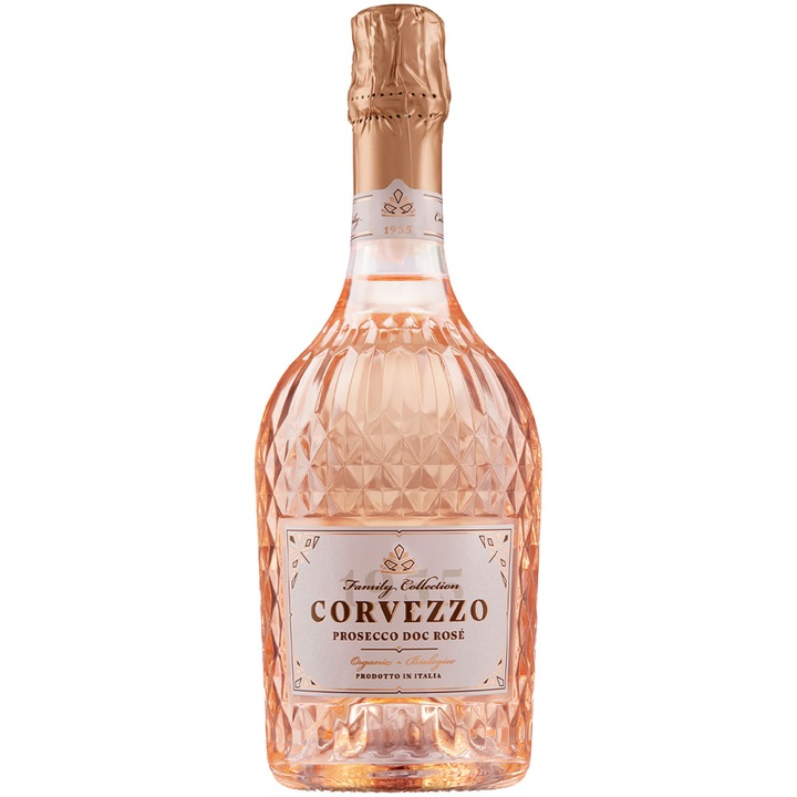 Prosecco OrganicCorvezzo Rosé DOC, Extra-Dry, 0.75l