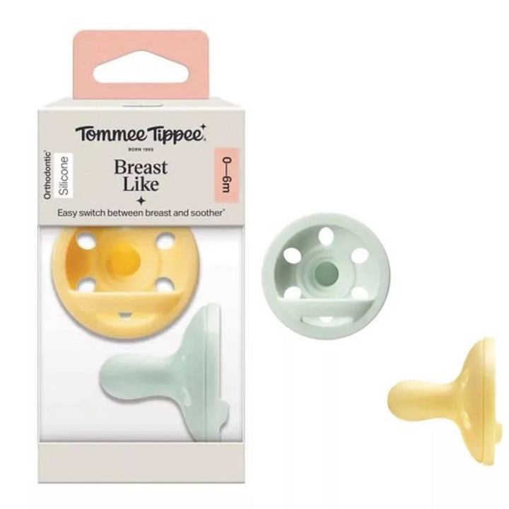 Залъгалка за кърма Tommee Tippee, нощна версия, 0-6 месеца, 2 бр.