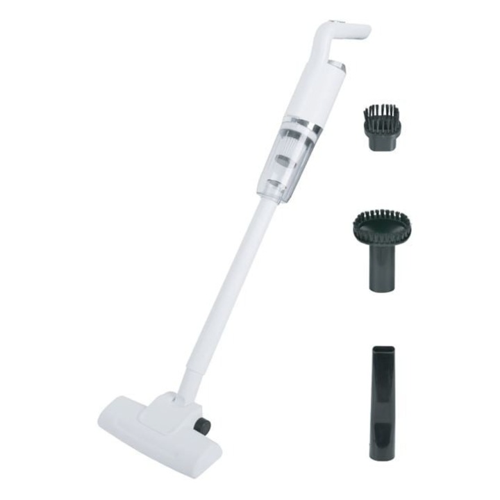 Antbro 50W függőleges kézi porszívó, 600 ml kapacitású, fehér, kompakt, ergonomikus