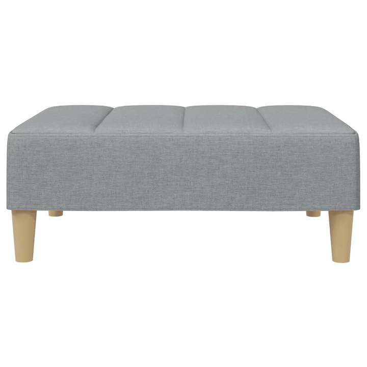 Ülőke, vidaXL, 77x55x31cm, Textil, Világosszürke
