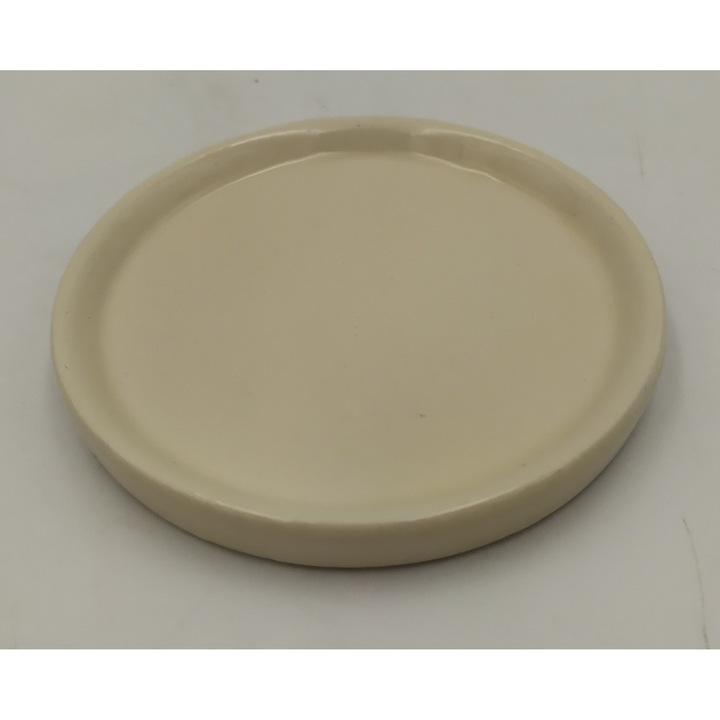 Farfurie ceramica alba, horst, 8cm