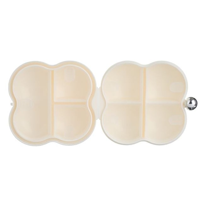 Cutie Pastile sau Bijuterii Fancy in Forma de Floare cu 7 Compartimente 7x4x7cm