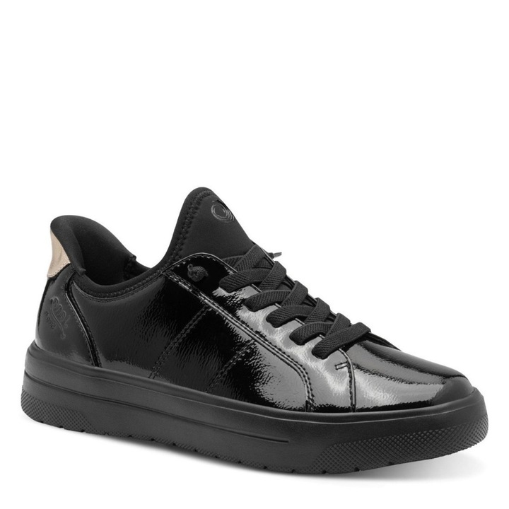 Pantofi sport fără mâneci pentru femei Jana Jana Step In, negri, lăcuit 23660-42-017 07407