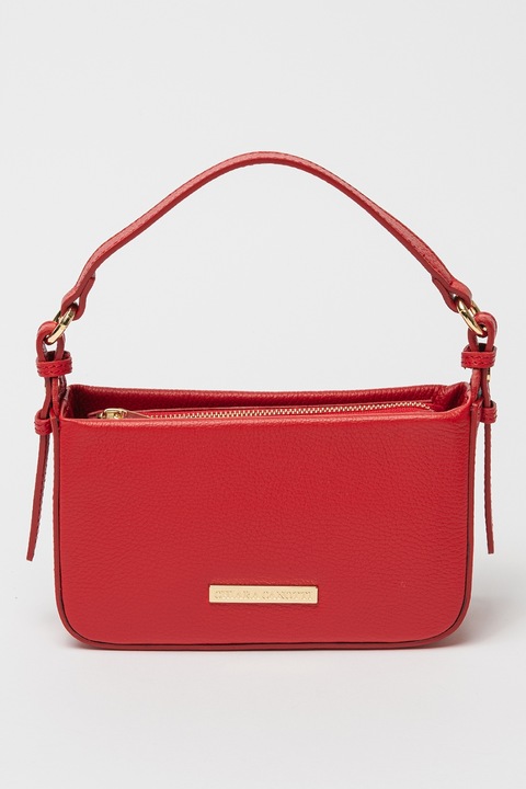Chiara Canotti, Geanta crossbody de piele, Rosu, Rosu vermillion