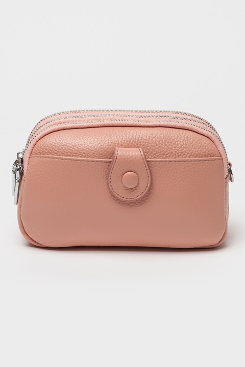 Antonia Moretti, Geanta crossbody de piele, Roz