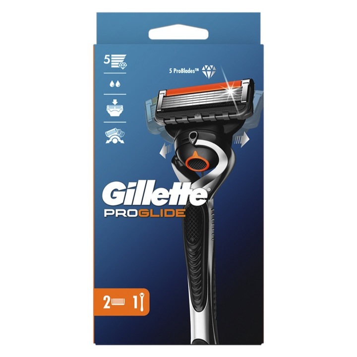 Gillette ProGlide FlexBall Regular borotva, 2 utántöltő