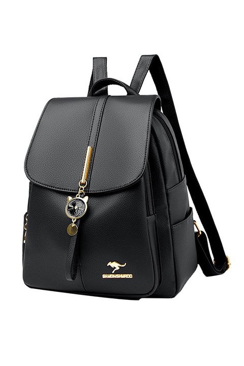 Rucsac Pisica, Pentru dama, Incapator, Versatil, Material rezistent la uzura, Accesorii metalice aurii, 30*25*13 CM, TOIITKQ, Negru