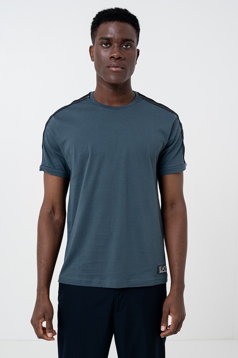 EA7, Тениска с овално деколте, Петролно синьо