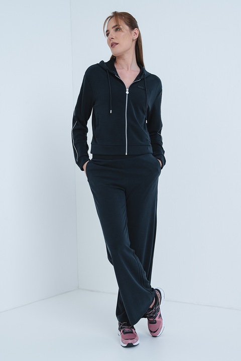 EA7, Стандартен спортен екип с лого, Черен