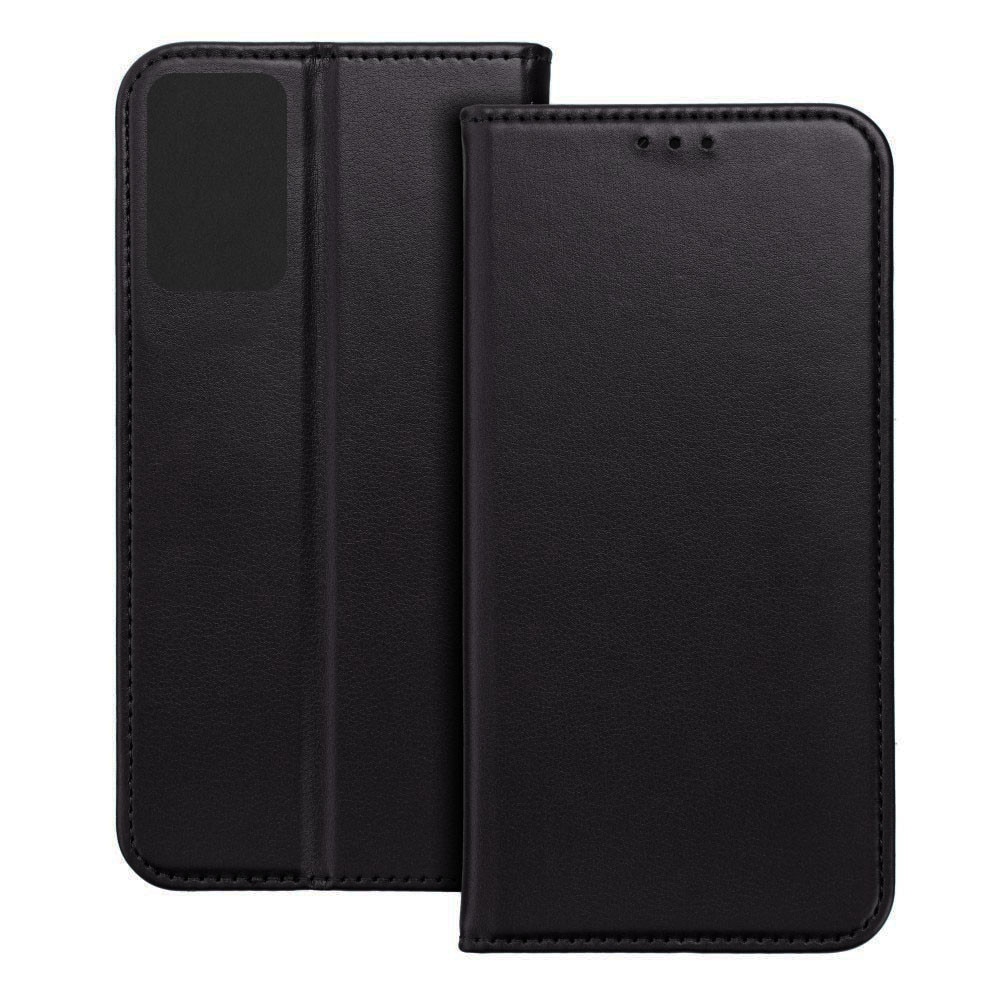 Husa pentru Motorola Moto G06 / G06 Power, Piele ecologica, Premium PU Leather Book, Buzunar card, Inchidere magnetica, Functie stand / suport, Decupaj difuzor apeluri, Acoperire completa 360 de grade, Protectie fata-spate, Tip carte, Negru