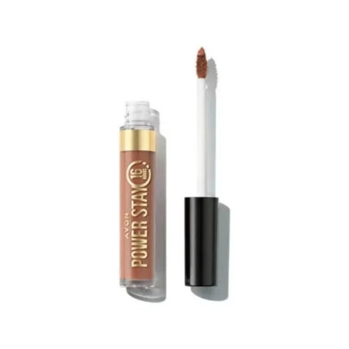 16h Power Stay Transfer Resistant Matte Liquid Lipstick, Non Stop Nude, Avon, 6 мл