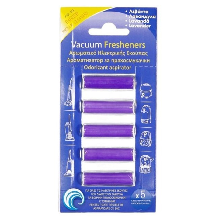 Odorizant pentru aspirator, set 5 bucăți, parfum de lavandă, universal