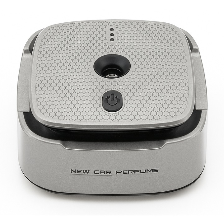 Intelligens Autóillatosító Okos Diffúzor Ultrahangos Illatosítás, Illóolajokkal, Hordozható és Intelligens, Mesterséges Intelligenciával, 3 Szabályozható Intenzitási Szint, Illóolaj Mellékelve