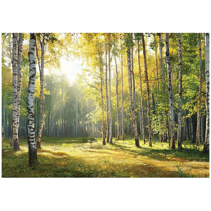 Фототапет, 3D, Гора, Природа, Дървета, 250x175 см, 15689VX5