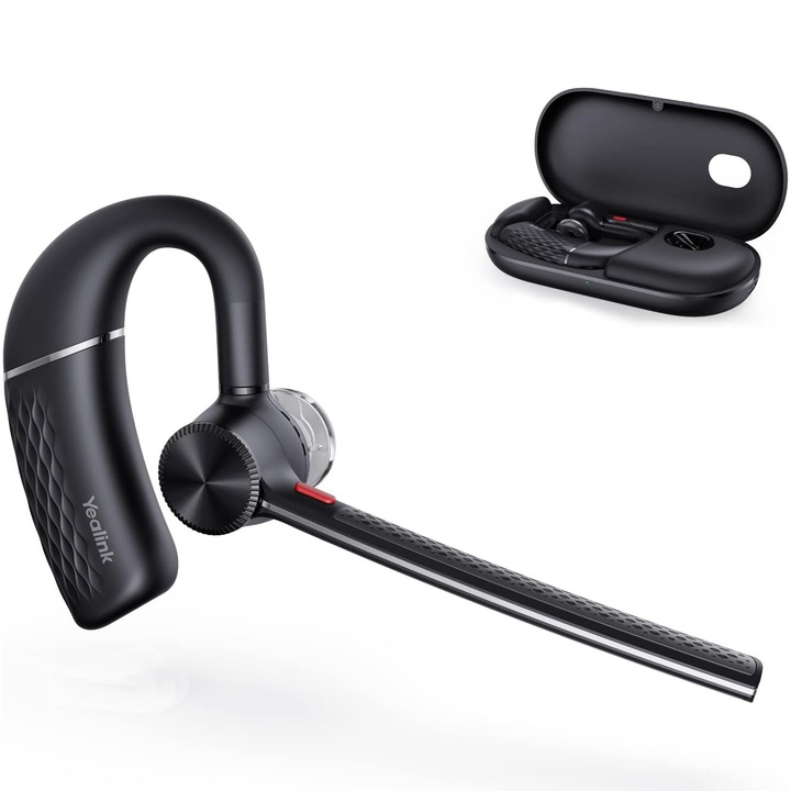 Casti PC wireless Yealink BH71, Active Noise Cancellation, 4 Microfoane Beamforming, Bluetooth