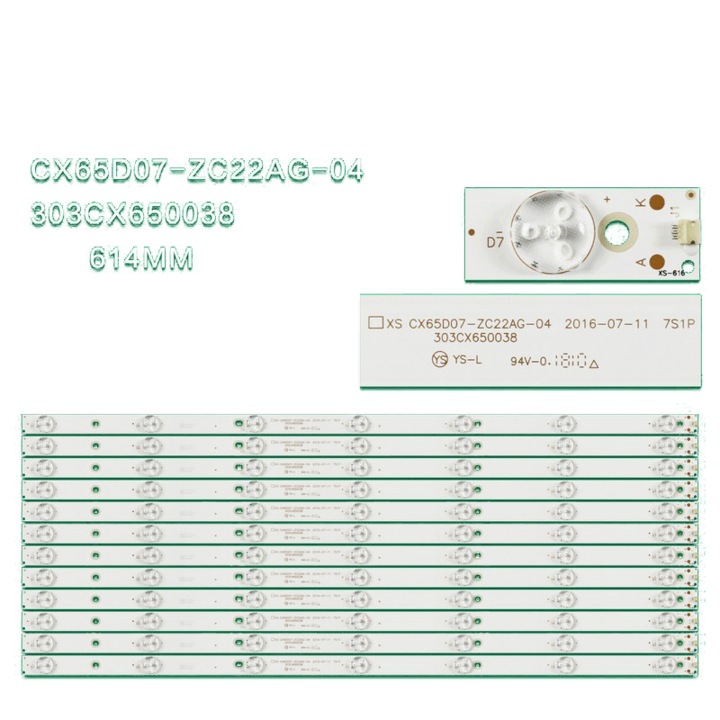 Ленти Starlight 65DM7500, 65DM7000, VTTV, VTTV A654K, CX65D07-ZC22AG-04, код 183
