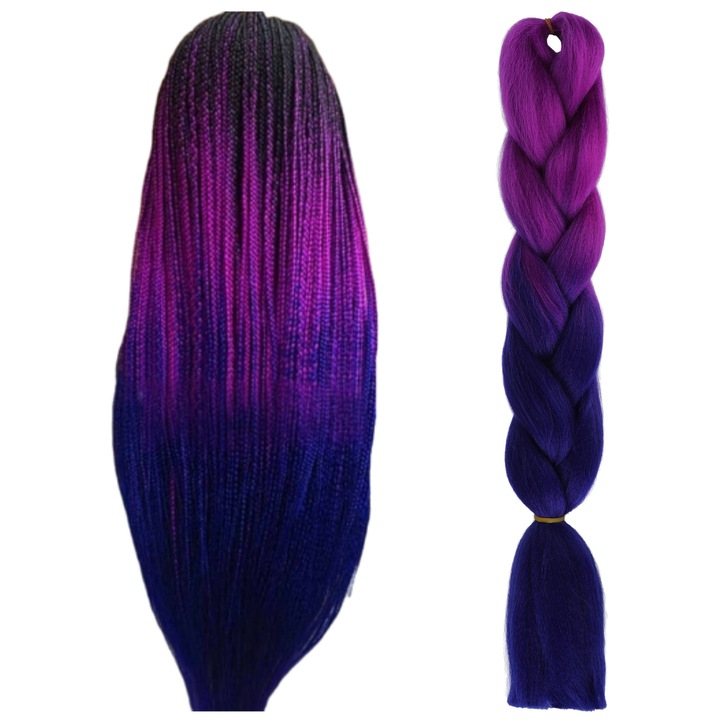 Extensii De Par Sintetice, Fara Pietre, Fibre Sintetice De Inalta Calitate, Multicolore, Posibilitate De Coafare La Cald, Banda Elastica Pentru Montaj Usor, 120 cm