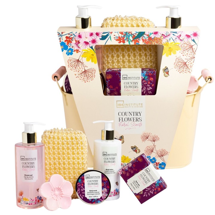 Country Flowers személyes ápolási készlet, 56236, IDC Institute