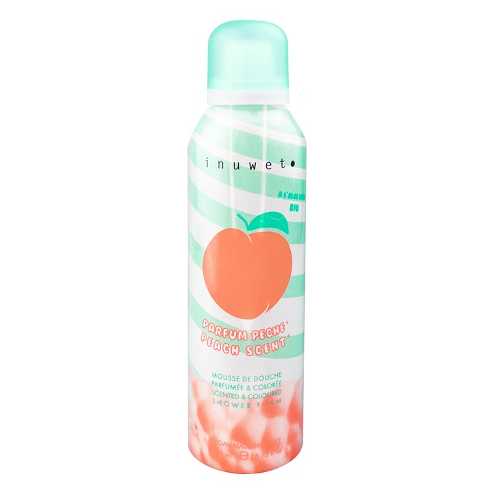 Spuma de baie cu parfum de piersica, Inuwet, 200 ml