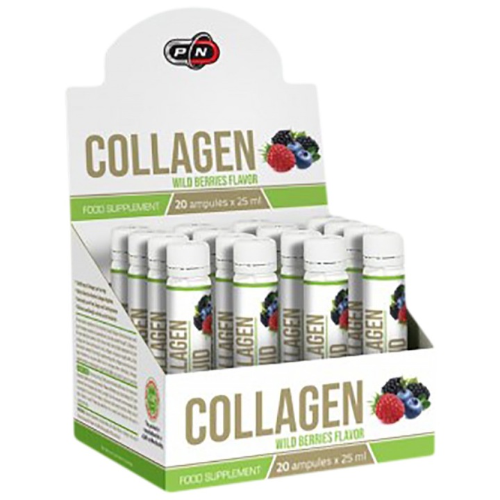 Хранителна добавка PURE Nutrition USA Collagen Liquid, Диви боровинки, 25 мл