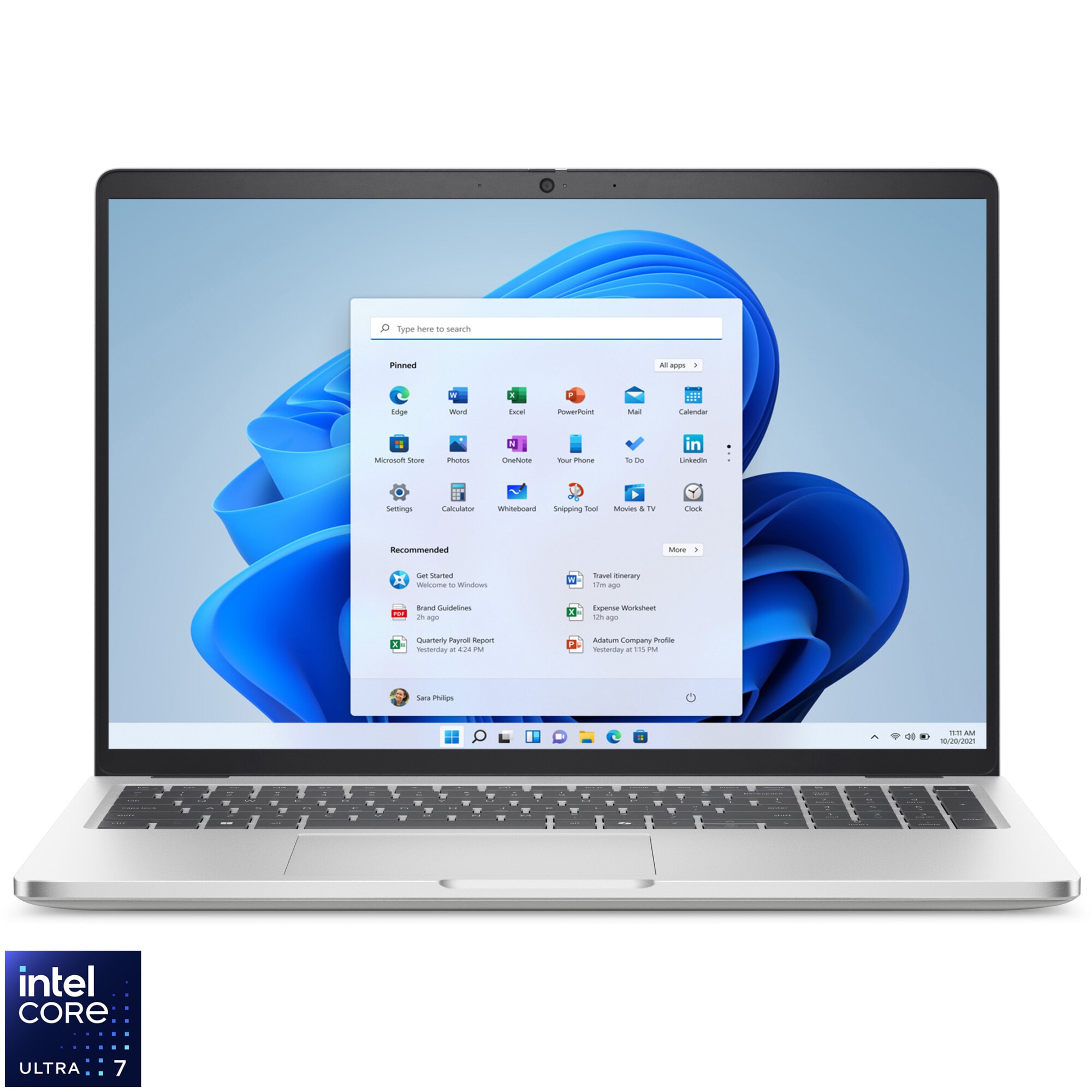 Laptop Dell Pro 16 Plus PB16250 cu procesor Intel Core Ultra 7 265U pana la 5.3GHz, 14", Full HD+, Touch, 32GB DDR5, 1TB SSD, Integrated Intel Graphics, Windows 11 Pro, Platinum Silver