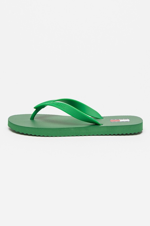 Tommy Jeans, Texturált flip-flop papucs, Zöld