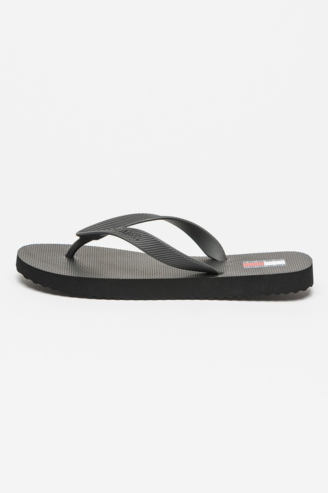 Tommy Jeans, Texturált flip-flop papucs, Fekete