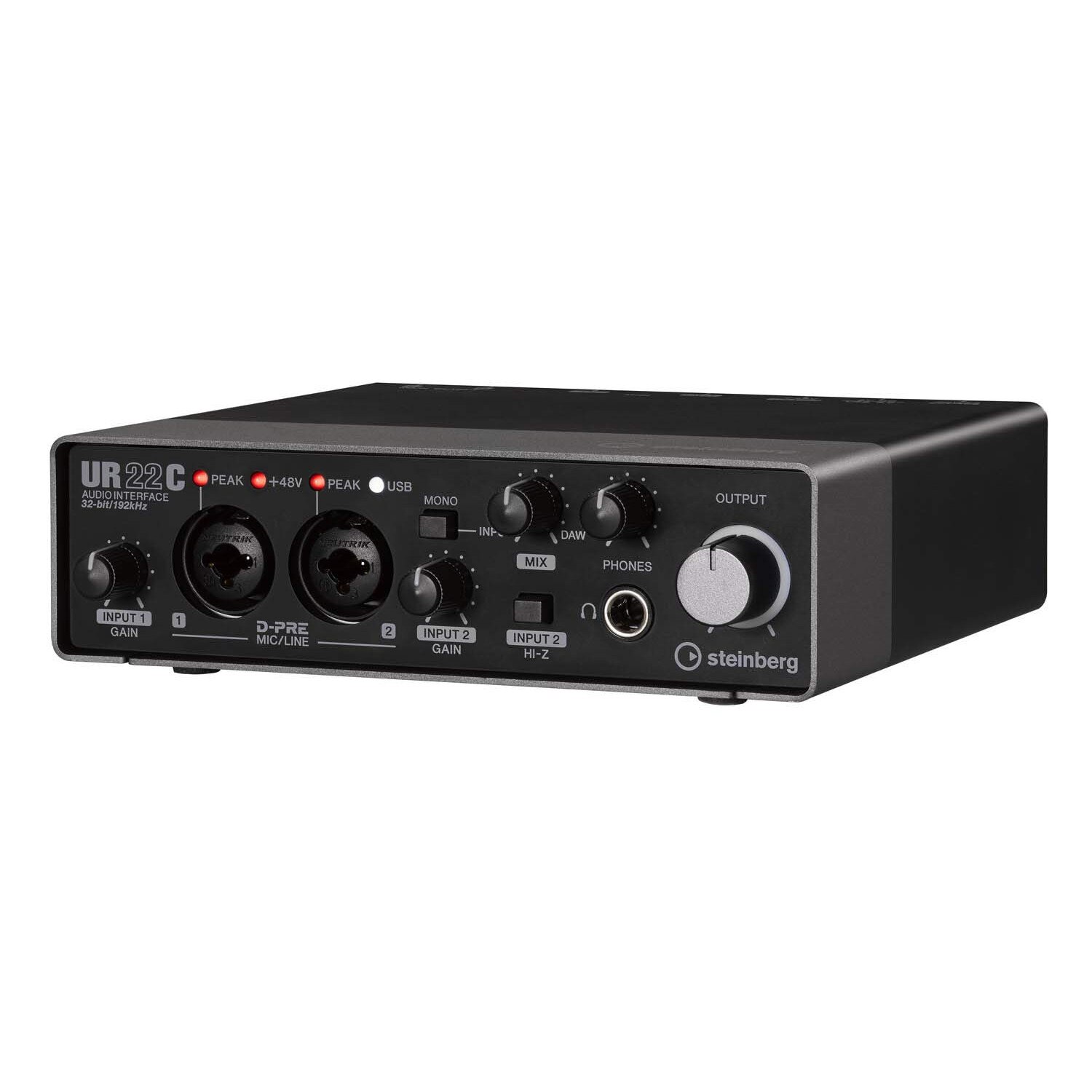 Interfață audio Steinberg UR22C USB 3.0, set software Cubase AI și