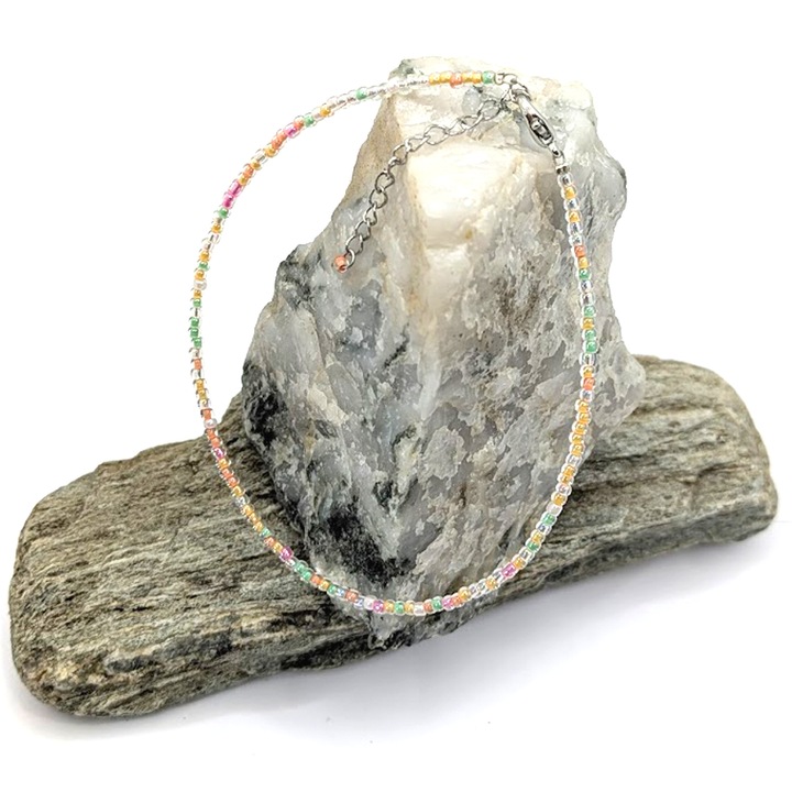 Bratara picior miyuki multicolor lucrata 100% manual