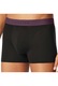 Schiesser, Set de 5 perechi de boxeri cu banda logo in talie, Negru, Gri, Albastru, 3XL
