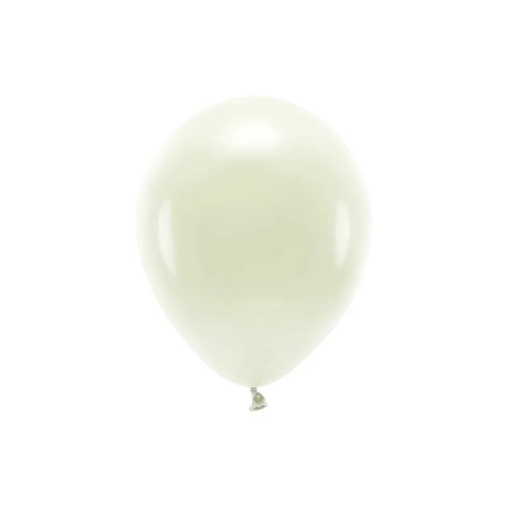 Baloane Eco 26cm, PartyDeco, pastel, crem, set 100 bucati