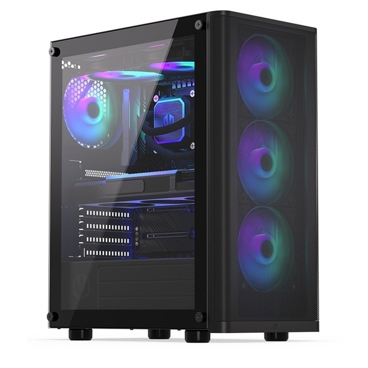VIST AIO Sistem PC Ryzen 7 5700X, Ram 32GB, NVIDIA GeFroce RTX 5060Ti, SSD 1TB M.2, WIFI, Windows 11 Pro preinstalat